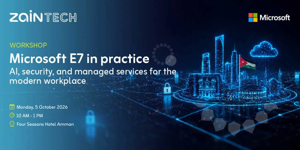 حقق أقصى استفادة من منصة  Microsoft E7المدعم بقدرات الذكاء الاصطناعي والأمن السيبراني وتجربة العمل الحديثة